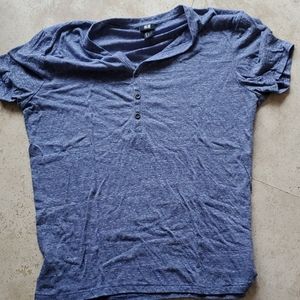 Casual wear blue shirt 3 button